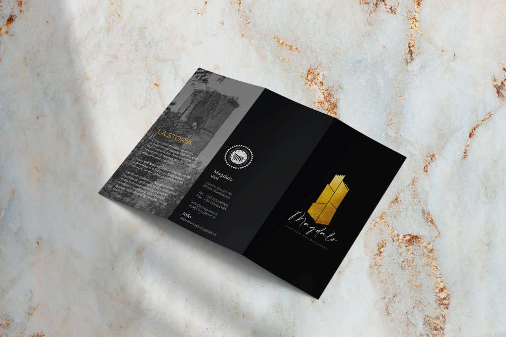 depliant esterno azienda vinicola